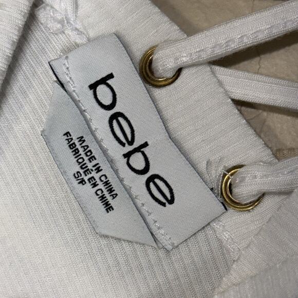 Y2K Bebe rhinestone tank top going out tops set of 2 - Picture 6 of 12